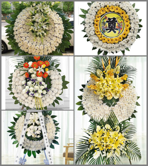 山东青岛黄岛区铁山街道张仓村花圈速递